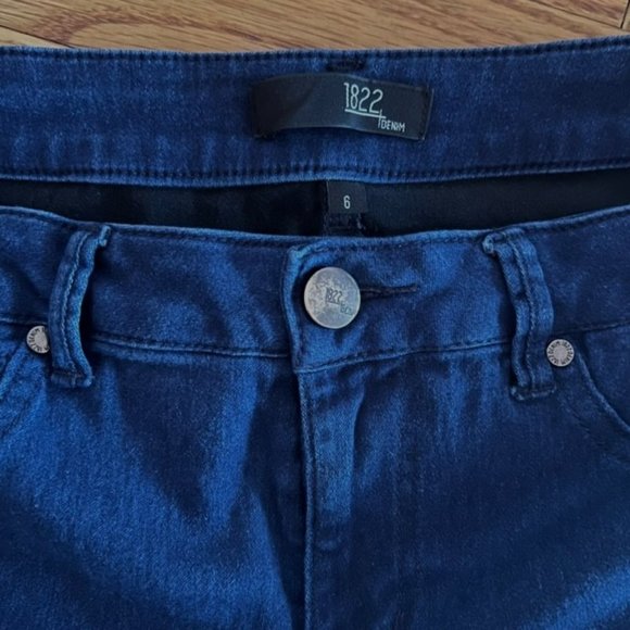1822 Denim Women's Mid-Rise Butter Skinny Stretch Jeans (6) Excellent Condition - Picture 3 of 11